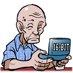 [LINEスタンプ] なごやかじいちゃん～ゲーム中