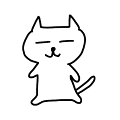 [LINEスタンプ] 辛口ねこ☆しろたま