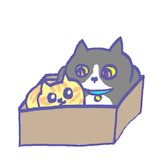 [LINEスタンプ] 箱入り猫
