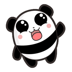 [LINEスタンプ] Bob - the Panda Bear - funny (EN)の画像（メイン）