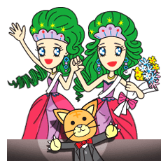 [LINEスタンプ] MEMEW (Double me, double you)の画像（メイン）