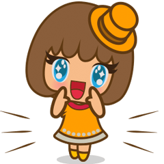 [LINEスタンプ] 青い目の少女アオイ