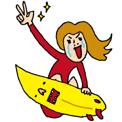 [LINEスタンプ] ダサ SURFING LIFEの画像（メイン）