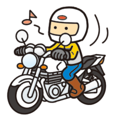 [LINEスタンプ] バイク乗りの画像（メイン）