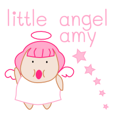 [LINEスタンプ] Little Angel Amyの画像（メイン）