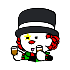 [LINEスタンプ] ピエロの妖精「リーベ」-パート2-