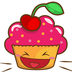 [LINEスタンプ] あまいカップケーキのステッカーパック