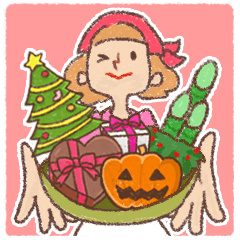 [LINEスタンプ] 秋冬イベントスタンプ