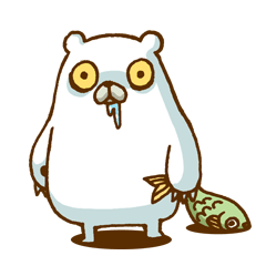 [LINEスタンプ] はらぺこクマの画像（メイン）