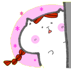 [LINEスタンプ] 猫と、ときどきハムスター。の画像（メイン）