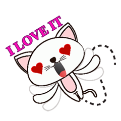 [LINEスタンプ] Shiro Neko the Cute Little White Cat