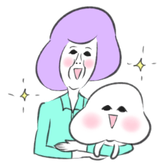 [LINEスタンプ] わんこもちのママの画像（メイン）