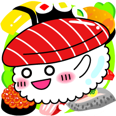 [LINEスタンプ] 寿司ぽにょ