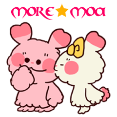 [LINEスタンプ] more★moa