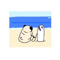 [LINEスタンプ] サーフィンパグの画像（メイン）