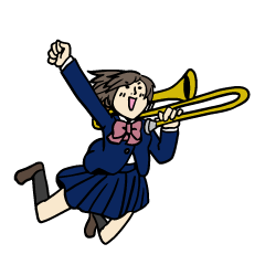 [LINEスタンプ] 青春！我ら吹奏楽部♪の画像（メイン）