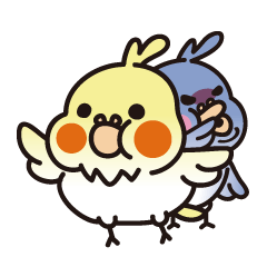 [LINEスタンプ] ぷにインコと毒インコの画像（メイン）