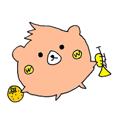 [LINEスタンプ] 愛媛生まれのくまの「けん」の画像（メイン）