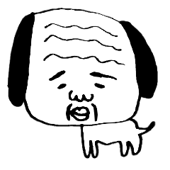 [LINEスタンプ] おじいちゃん犬現る！の画像（メイン）