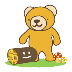 [LINEスタンプ] baum ＆ baumbear (English Ver.)の画像（メイン）