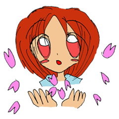 [LINEスタンプ] 桜並木の風にの画像（メイン）