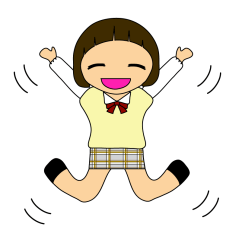 [LINEスタンプ] 日本の女子高校生達