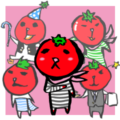 [LINEスタンプ] とまとんの愉快な日常の画像（メイン）