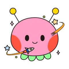 [LINEスタンプ] *uchu-jin*