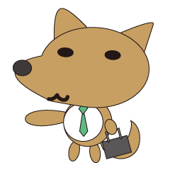 [LINEスタンプ] The salaried dog English version