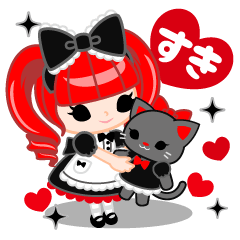 [LINEスタンプ] ゴシック＆ロリータ Petite Ellie⑪