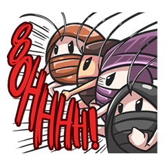 [LINEスタンプ] Lily ＆ Marigold Special (Strike Roaches)