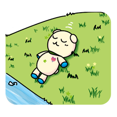 [LINEスタンプ] Little Sleeping Bearの画像（メイン）