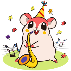 [LINEスタンプ] Hamster Totoの画像（メイン）