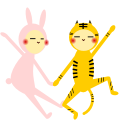 [LINEスタンプ] 動物人