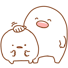 [LINEスタンプ] ぷたんとぺたん