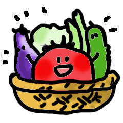 [LINEスタンプ] トマトとベジベジの画像（メイン）