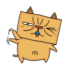 [LINEスタンプ] 箱猫さん