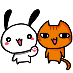 [LINEスタンプ] わんこ と にゃんこの画像（メイン）