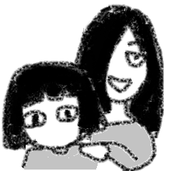 [LINEスタンプ] 不思議な女の子の画像（メイン）