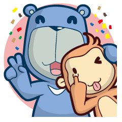 [LINEスタンプ] Blue Bear
