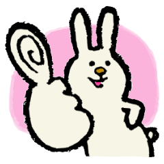 [LINEスタンプ] ヘビロテ うさ野さん