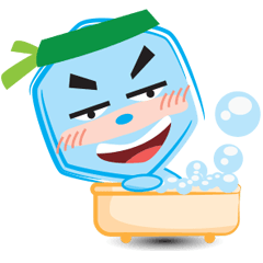 [LINEスタンプ] Blue life man