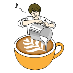 [LINEスタンプ] ニヤリハット by CAFE magazineの画像（メイン）