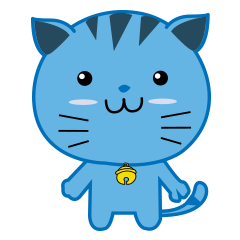 [LINEスタンプ] Catlie Blue