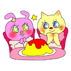 [LINEスタンプ] うさねこの画像（メイン）