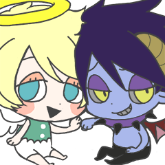 天し〜ちゃんと悪ま〜くん