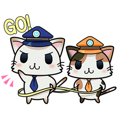 [LINEスタンプ] 駅ねこニャッシュ