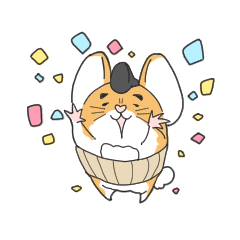 [LINEスタンプ] おじハムザムライの画像（メイン）