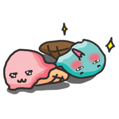 [LINEスタンプ] Ice-cream Couple