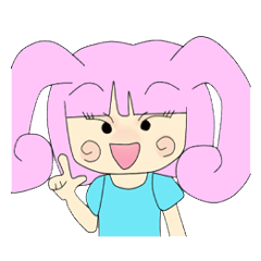 [LINEスタンプ] うさみみガールの画像（メイン）